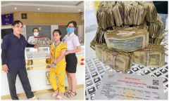 Hai bé gái ở Long An 