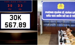 Biến số 30K-567.89 bất ngờ tăng giá lên 16,5 tỷ đồng sau khi bị bỏ cọc