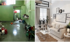Chàng trai trẻ cải tạo chung cư 25m2 cũ kỹ thành căn hộ đẹp như mơ