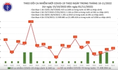 Tình hình dịch COVID-19 ngày 1/11: Ghi nhận 449 ca mắc mới, hơn 60 F0 đang thở oxy
