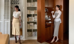 Gợi ý loạt cách mix chân váy sáng màu chuẩn đẹp và trẻ trung