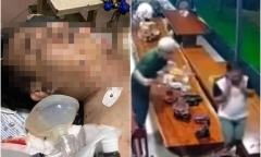 Clip: Hoảng hồn cảnh người đàn ông ôm cổ nghi trúng đạn sau 2 tiếng nổ và tử vong sau đó