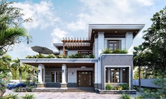 Mẫu biệt thự mini 2 tầng