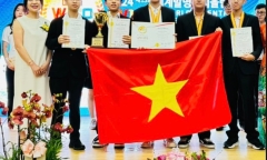 5 học sinh giành giải top 1% đề tài xuất sắc Olympic Phát minh và Sáng chế thế giới