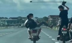 Xủ lý nhóm 6 thanh niên đi xe lạng lách, ẩu đả trên quốc lộ ở Quảng Trị