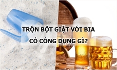 Công dụng bất ngờ của hỗn hợp bột giặt và bia