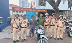 Chiến sĩ CSGT TP.HCM điều trị phơi nhiễm HIV sau khi vây bắt kẻ trộm xe máy 