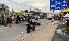 Tai nạn giao thông ở TP.HCM: Nam HLV thể hình bị xe đầu kéo cán tử vong