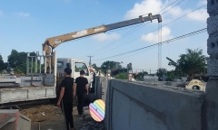 Xe cẩu vướng dây điện 35kV, người đàn ông bị điện giật tử vong 