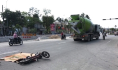 Thừa Thiên - Huế: Bé gái 10 tuổi bị xe bồn chở bê tông cán tử vong