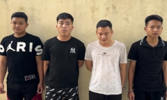 Thanh Hóa: Khởi tố 4 thanh niên bắt giữ người trái pháp luật