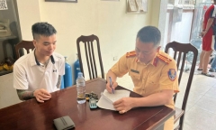 Bắt đối tượng truy nã nguy hiểm Phạm Văn Cường đang lẩn trốn trên sông Hồng