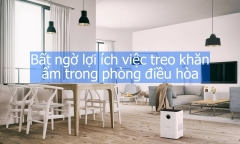  Bất ngờ lợi ích việc treo khăn ẩm trong phòng điều hòa