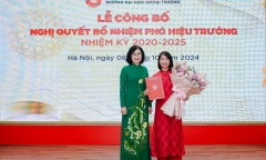 Tân Phó Hiệu trưởng Trường Đại học Ngoại thương là ai?