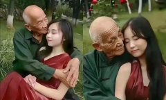 Cô gái 23 tuổi gây sốt mạng xã hội với những khoảnh khắc hạnh phúc bên chồng già