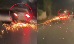 Truy tìm tài xế ô tô bỏ chạy sau va chạm, kéo lê xe máy 13km 