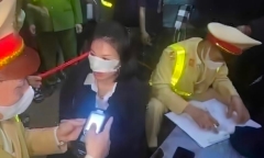 Chủ tịch Hà Nội ra quyết định phạt nữ tài xế vi phạm nồng độ cồn ở phố Trần Cung
