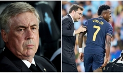Mất Vinicius Junior trong 8 trận do chấn thương, bài toán khó giải của HLV Carlo Ancelotti 