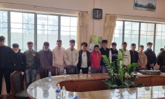 Găm mã tấu, hỗn chiến trước trụ sở công an, nhóm thanh niên bị tạm giữ 