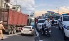 Tài xế lùi xe 
