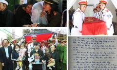 Nghẹn ngào giây phút đồng đội, người dân thương tiếc tiễn biệt Đại úy Trần Trung Hiếu