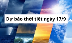 Tin tức dự báo thời tiết hôm nay 17/9: Bắc Bộ xuất hiện mưa rào rải rác