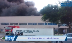 Toàn bộ công ty Sakata Inx bị thiêu rụi, 400 công nhân mất việc