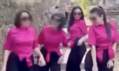 Công an xác minh clip 4 cô gái nhảy nhót, uốn éo tại chùa Bổ Đà