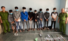 TP.HCM: Ngăn chặn nhóm thanh thiếu niên mang hung khí đi hỗn chiến