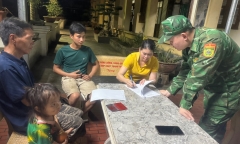 Hy hữu bé gái 3 tuổi bị bố bỏ quên tại cột mốc biên giới khi đi bẫy chim