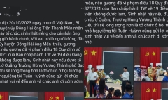 Bạc Liêu: Bí thư huyện phần trần việc tổ chức sinh nhật trong giờ hành chính