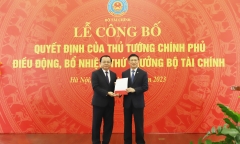 Công bố Quyết định của Thủ tướng điều động, bổ nhiệm Thứ trưởng Bộ Tài chính