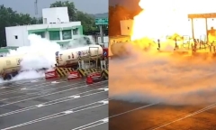 Xe bồn mất kiểm soát lao vào trạm thu phí, 5 người tử vong thương tâm tại Ấn Độ