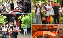 Trước Kỳ thi tốt nghiệp THPT năm 2024, sĩ tử nườm nượp tới Văn Miếu - Quốc Tử Giám