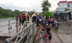 Bé trai 10 tuổi đuối nước khi đang tắm sông trong lúc trời mưa to
