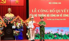 Giám đốc Công an tỉnh Trà Vinh giữ chức Giám đốc Công an tỉnh Thái Bình
