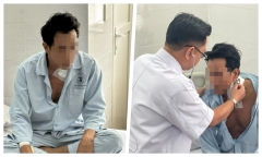 Báo động đỏ lúc nửa đêm cứu người đàn ông bị bạn nhậu đâm, cận kề cửa tử