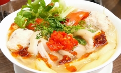 Mách nhỏ công thức làm món bún mọc chân giò ngon như nhà hàng 