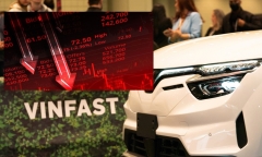 Giá cổ phiếu VinFast gần giảm 34%, giá trị vốn hóa còn 56 tỷ USD