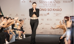 Hoa hậu Thùy Tiên tới trễ tại vòng sơ khảo Miss Grand Vietnam 2023