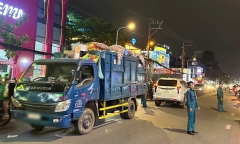 Hiện trường vụ tai nạn liên hoàn tại cửa ngõ TP.HCM, một phụ nữ tử vong tại chỗ