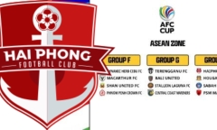 CLB Hải Phòng nằm ở bảng H tại vòng bảng AFC Cup 2023/2024