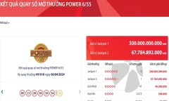 Tìm thấy 1 vé số trúng giải độc đắc Vietlott gần 67,8 tỷ đồng
