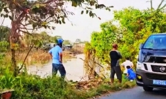 Vụ nghi án cụ ông đi giao thịt heo bị sát hại, phi tang: Con trai mò thấy thi thể cha dưới sông