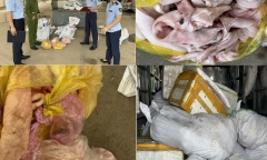 Thu giữ 1.600kg thực phẩm không rõ nguồn gốc tại Thanh Hóa