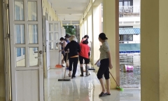 Hà Nội: 21 trường chưa thể đón học sinh trở lại sau bão Yagi