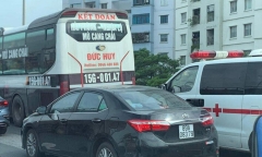 Xử phạt tài xế chặn đầu xe cứu thương trên đường Vành đai 3 trên cao