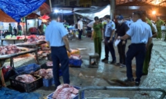 Khởi tố vụ án tuồn thịt lợn bệnh, lợn chết ra các chợ, quán ăn ở Hà Nội