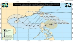 Áp thấp gần Philippines mạnh lên, dự báo ngày 17/9 vào Biển Đông thành bão số 4
