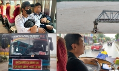 Ấm lòng những chuyến xe tình nghĩa đưa đón học sinh sau vụ sập cầu Phong Châu